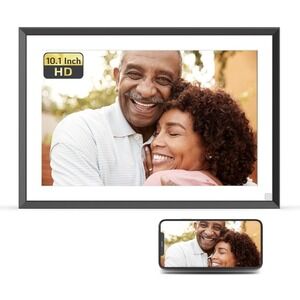NexFoto 10.1 Inch Digital Picture Black Frame 32GB WiFi Touch Screen Gift